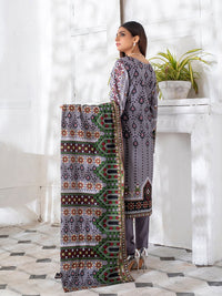 3pc Printed Cambric Shirt with Printed Lawn Dupatta & Cambric Trouser - Inaya (IP-00052B) - SalitexOnline