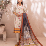 3pc Stitched Printed Linen Suit Vol.2 (WK-01192) - SalitexOnline