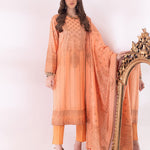 3pc Unstitched- Paste Printed Lawn Suit (SS-00058AUT) - SalitexOnline