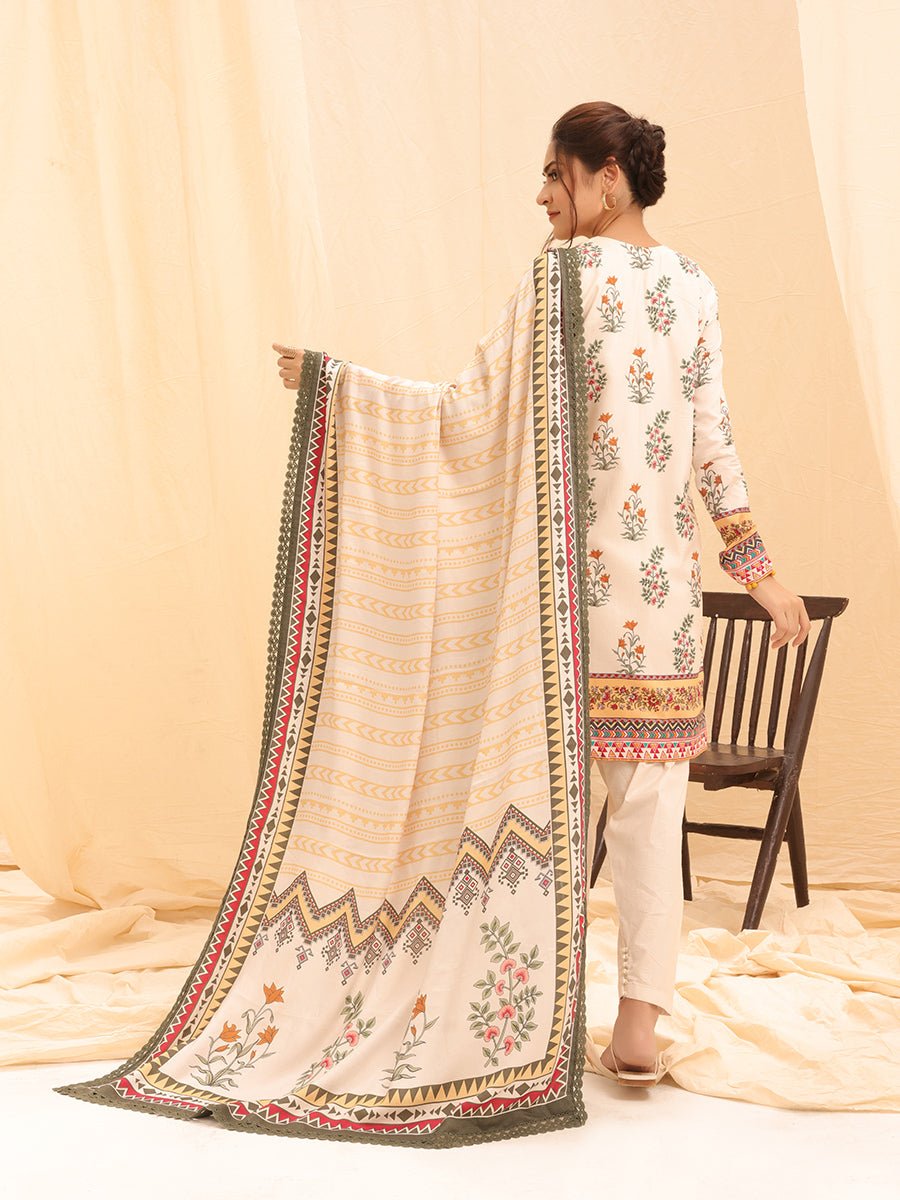 3pc Unstitched Printed Linen Vol.1 (WK-01175UT) - SalitexOnline