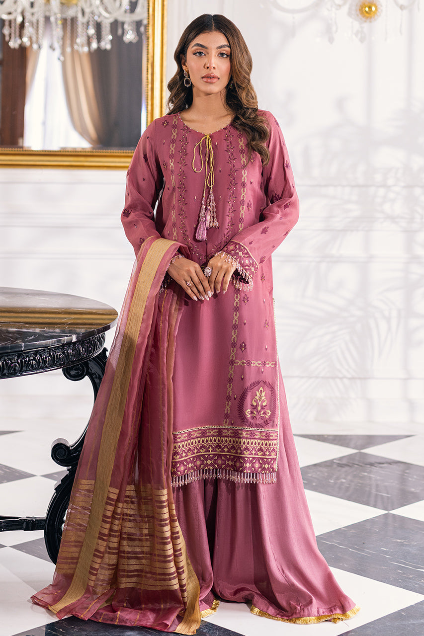 3PC Unstitched - Dyed Embroidered Luxury Suit