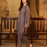 2pc Unstitched Printed Khaddar Shirt & Trouser