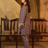 2pc Unstitched Printed Khaddar Shirt & Trouser