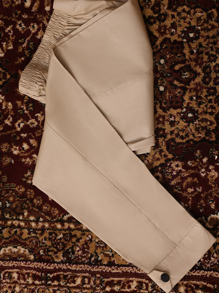 1pc Plain Cotton Stitched Trouser