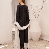 3pc Unstitched - Dyed Embroidered Shirt With Chiffon Embroidered Dupatta