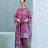 3pc Unstitched - Printed  Lawn Shirt With Printed Embroidered Lawn Dupatta