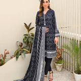 2pc Unstitched - Printed Lawn with Dyed Cambric Trouser