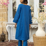 2pc Unstitched - Lawn Screen Printed Embroidered Shirt With Dyed Cambric Trouser