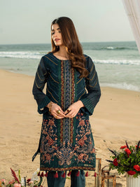 Insignia Bliss-1pc Unstitched Luxury Embroidered Organza Shirt with Crepe Inner (wk-00629) - SalitexOnline