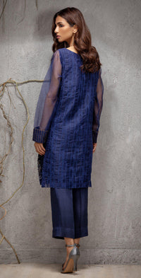 Organza Exclusive Shirt with Front & Back Embroidered (PR-11) - SalitexOnline