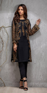 Organza Exclusive Shirt with Front & Sleeves Embroidered (PR-13) - SalitexOnline