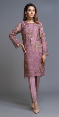 Stitched 2pc Organza Embroidered Shirt & Embroidered Trouser I Luxury Pret (RP-14) - SalitexOnline