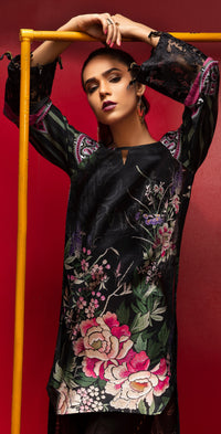 Stitched Digital Printed Embroidered Lawn Kurta with Embellishments I 1Pc Casual Pret (CP-07) - SalitexOnline