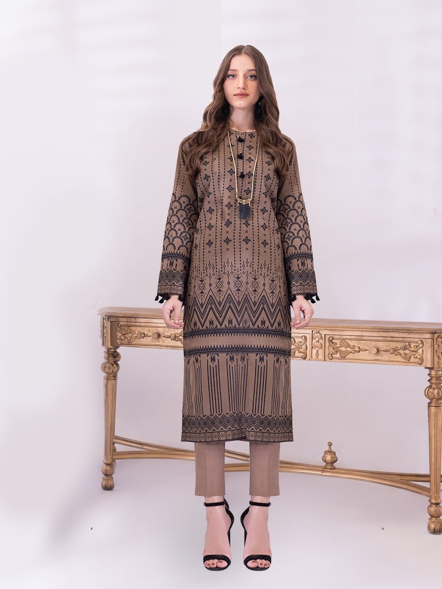 Unstitched 2pc Printed Lawn Shirt Dyed Cambric Trouser - Sana Sara (SS2-0056A) - SalitexOnline