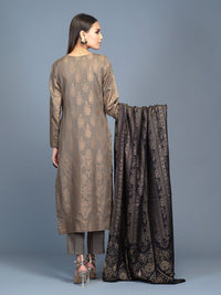 Unstitched 3pc Cambric Jacquard Shirt with Cambric Jacquard Dupatta - Jacquard classic (WK-00595) - SalitexOnline