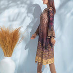 Unstitched 3pc Digital Printed Lawn Shirt & Digital Printed Lawn Dupatta with Dyed Cambric Trouser - Malabis (IP-00057) - SalitexOnline